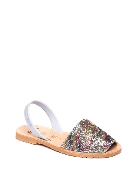 Sandalo flat glitter pesca RIA MENORCA | 21224GLITTER-ARCOIRIS